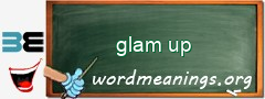 WordMeaning blackboard for glam up